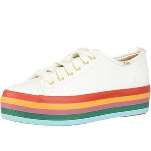 Keds size 8 rainbow platform sneakers 🌈